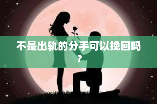 不是出轨的分手可以挽回吗？