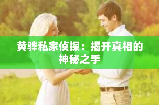 黄骅私家侦探：揭开真相的神秘之手