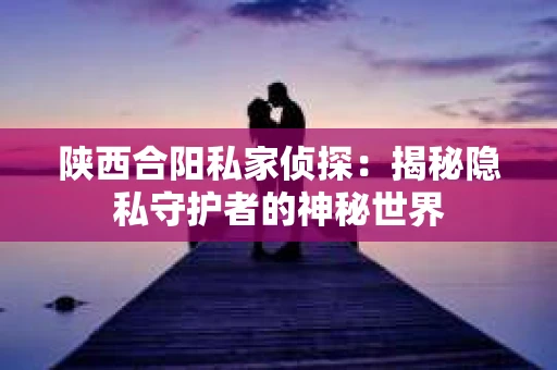 陕西合阳私家侦探：揭秘隐私守护者的神秘世界