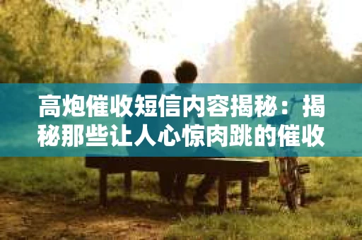 高炮催收短信内容揭秘：揭秘那些让人心惊肉跳的催收手段