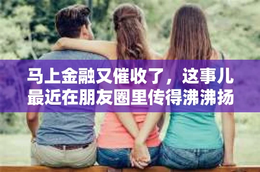 马上金融又催收了，这事儿最近在朋友圈里传得沸沸扬扬。说实话，我也有点好奇，这马上金融到底是怎么回事？催收又是怎么一回事？今天，我就来跟大家聊聊这个话题。