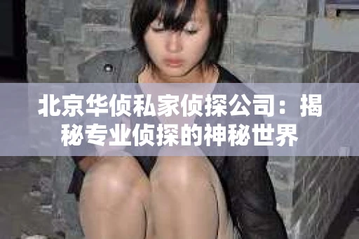 北京华侦私家侦探公司：揭秘专业侦探的神秘世界