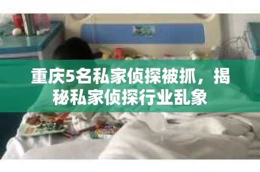 重庆5名私家侦探被抓，揭秘私家侦探行业乱象