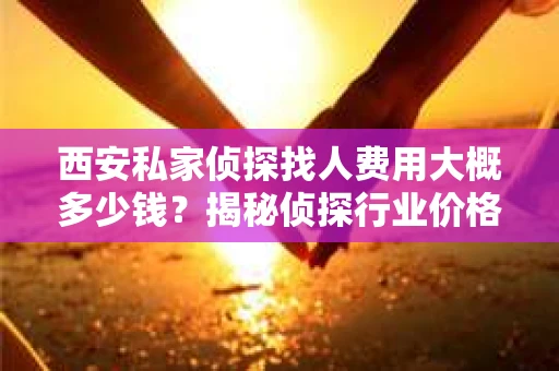 西安私家侦探找人费用大概多少钱？揭秘侦探行业价格之谜