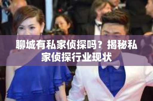 聊城有私家侦探吗？揭秘私家侦探行业现状