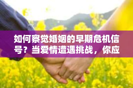 如何察觉婚姻的早期危机信号?当爱情遭遇挑战,你应该怎么办? 如何察觉婚姻的早期危机信号?当爱情遭遇挑战,你应该怎么办?