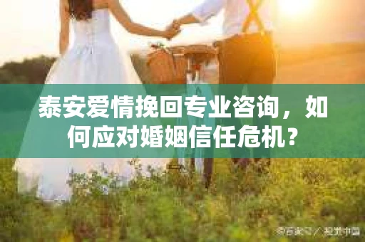 泰安爱情挽回专业咨询,如何应对婚姻信任危机? 泰安爱情挽回专业咨询,如何应对婚姻信任危机?